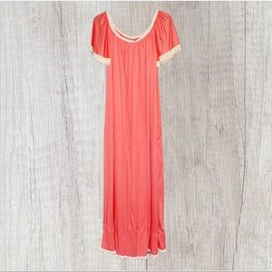Vintage Silky Nightgown Pink